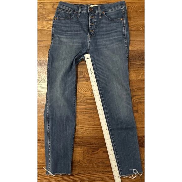 madewell jeans blue womens 29 10’ High rise Skinny Crop - Picture 12 of 12